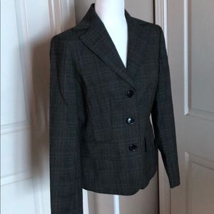 AK Anne Klein Glenplaid Jacket EUC